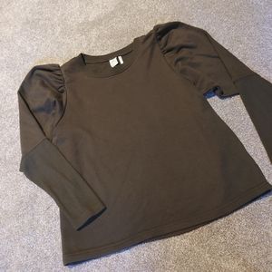 Puff sleeve sweatshirt